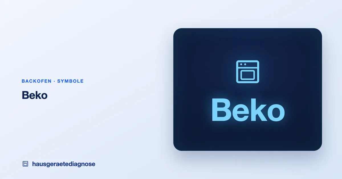 Beko Backofen Symbole: Bedeutung einfach erklärt