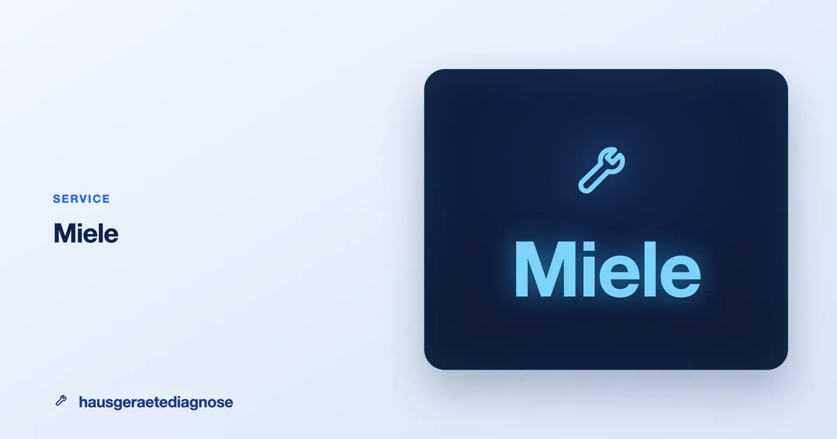 Miele Kundendienst & Reparatur: lohnt es sich?