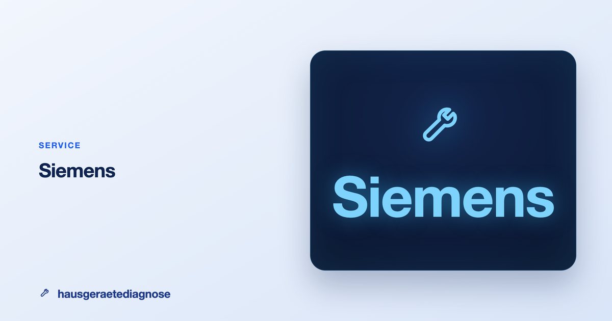 Siemens Kundendienst & Reparatur: lohnt es sich?