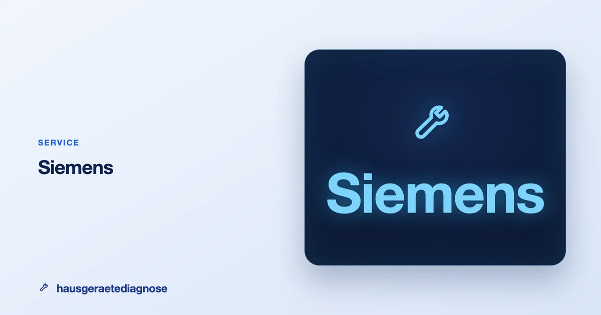 Siemens Kundendienst & Reparatur: lohnt es sich?